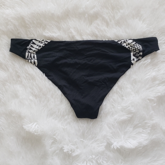 L*space reversible bikini bottom black white sz L - Picture 2 of 5